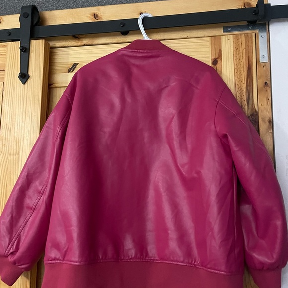 ASOS Faux Leather Bomber - Picture 5 of 5